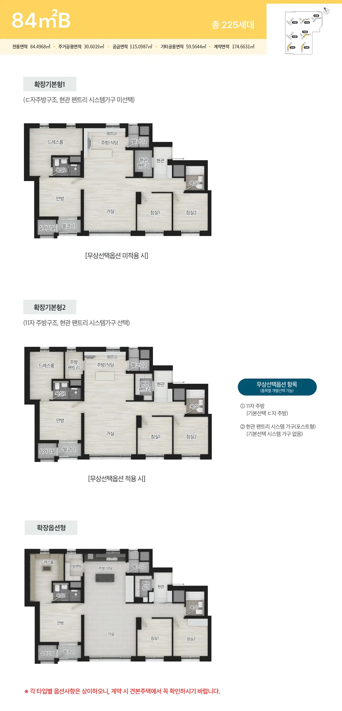 84b타입의 구조